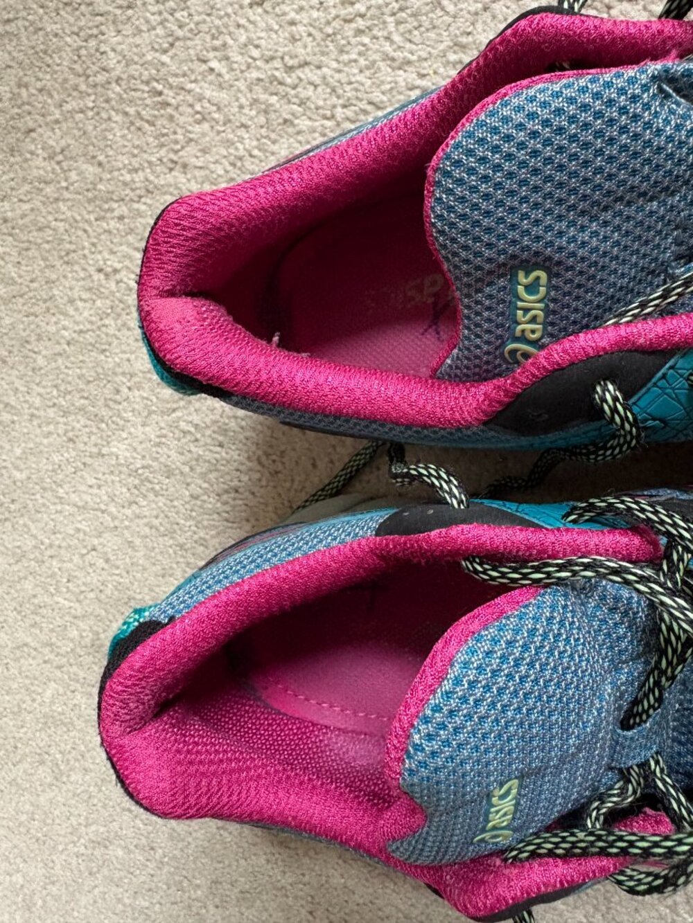 Asics Gel-Sonoma Trail Running Hiking Shoes Women's Size 9 Blue Pink T4F7N - Picture 9 of 10